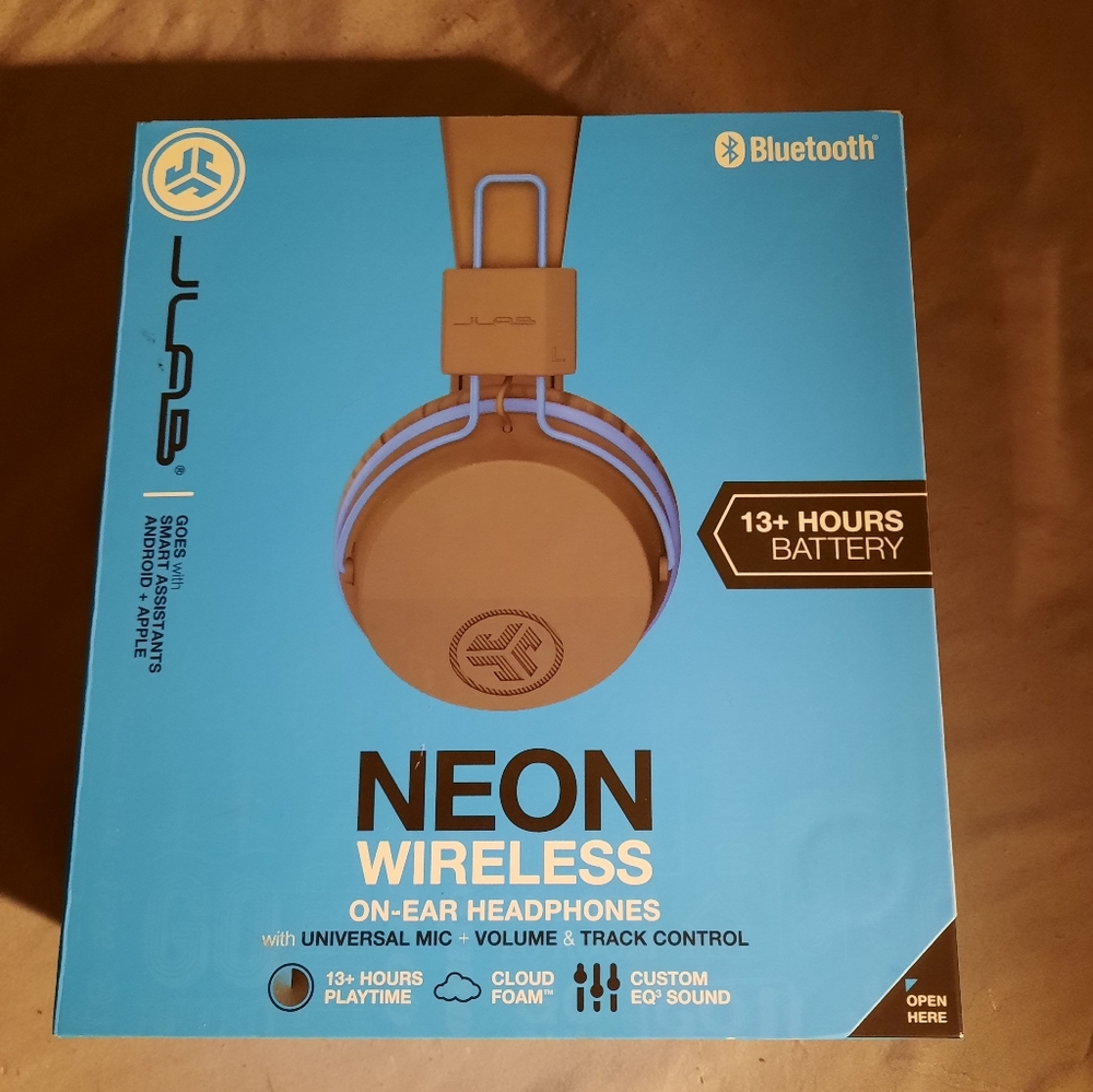 JLab Neon Wireless On-Ear Headphones